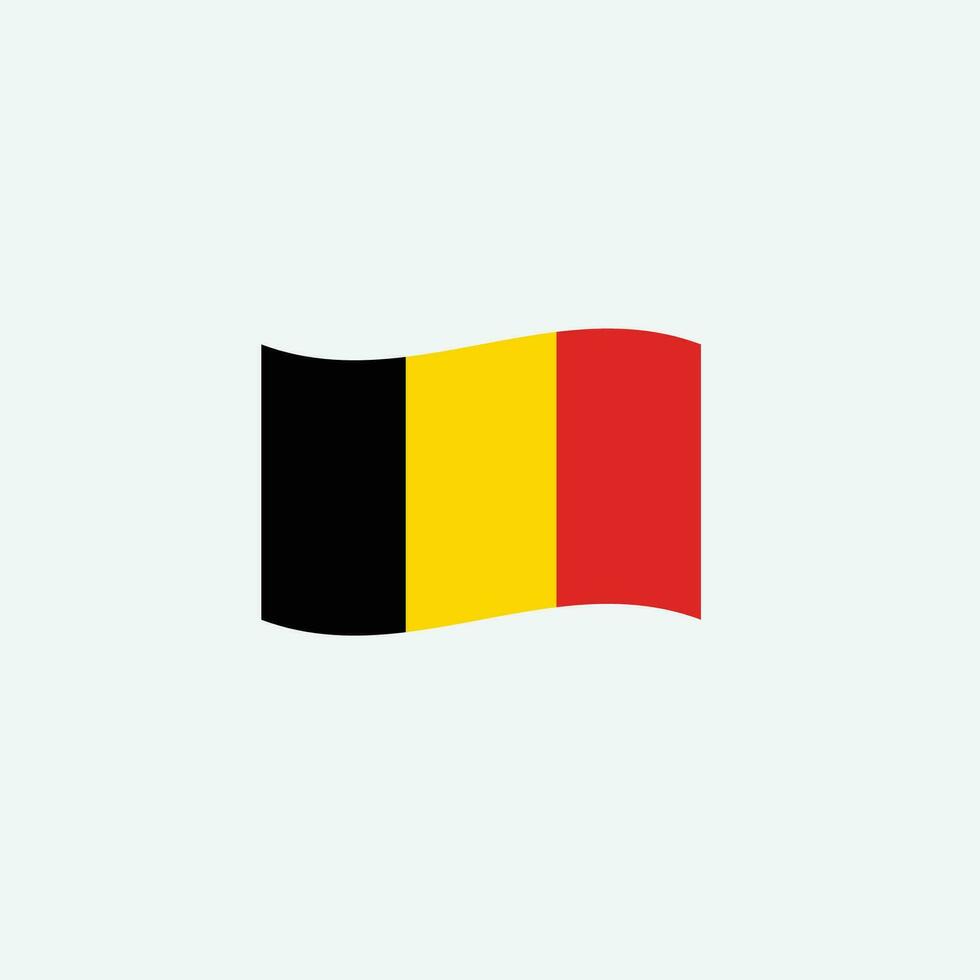 icono de la bandera de Bélgica vector