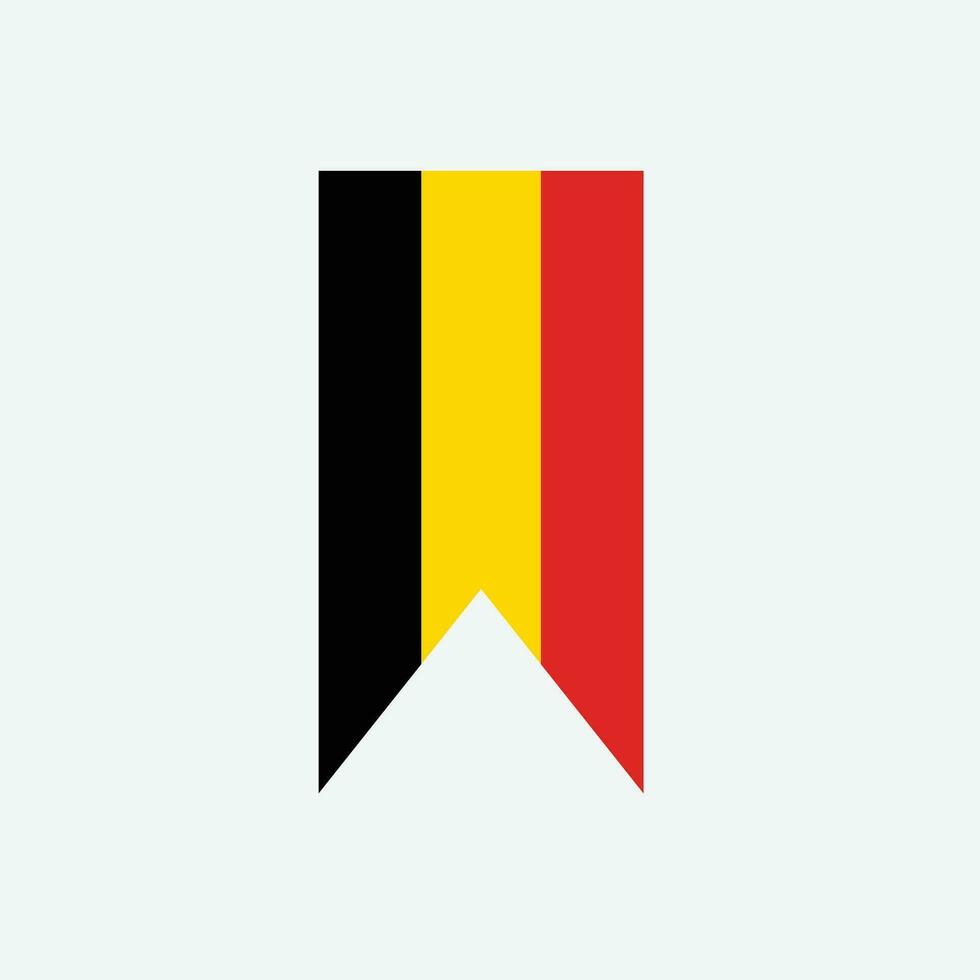 icono de la bandera de Bélgica vector