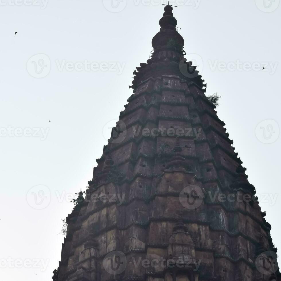 Beautiful view of Orchha Palace Fort, Raja Mahal and chaturbhuj temple from jahangir mahal, Orchha, Madhya Pradesh, Jahangir Mahal Orchha Fort in Orchha, Madhya Pradesh, Indian archaeological sites photo