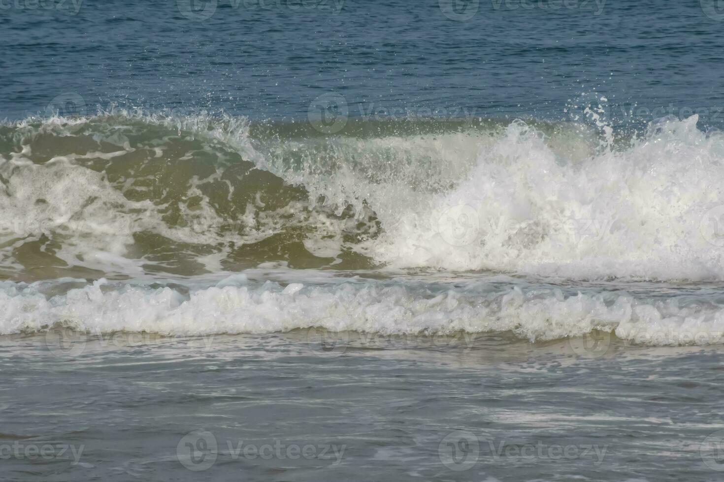 Amazing view of Arabian sea during the morning time in Calangute beach Goa, India, Ocean beach view early morning time photo