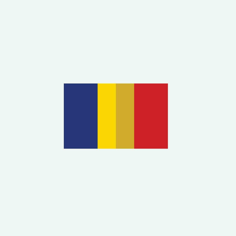 Romania flag icon vector