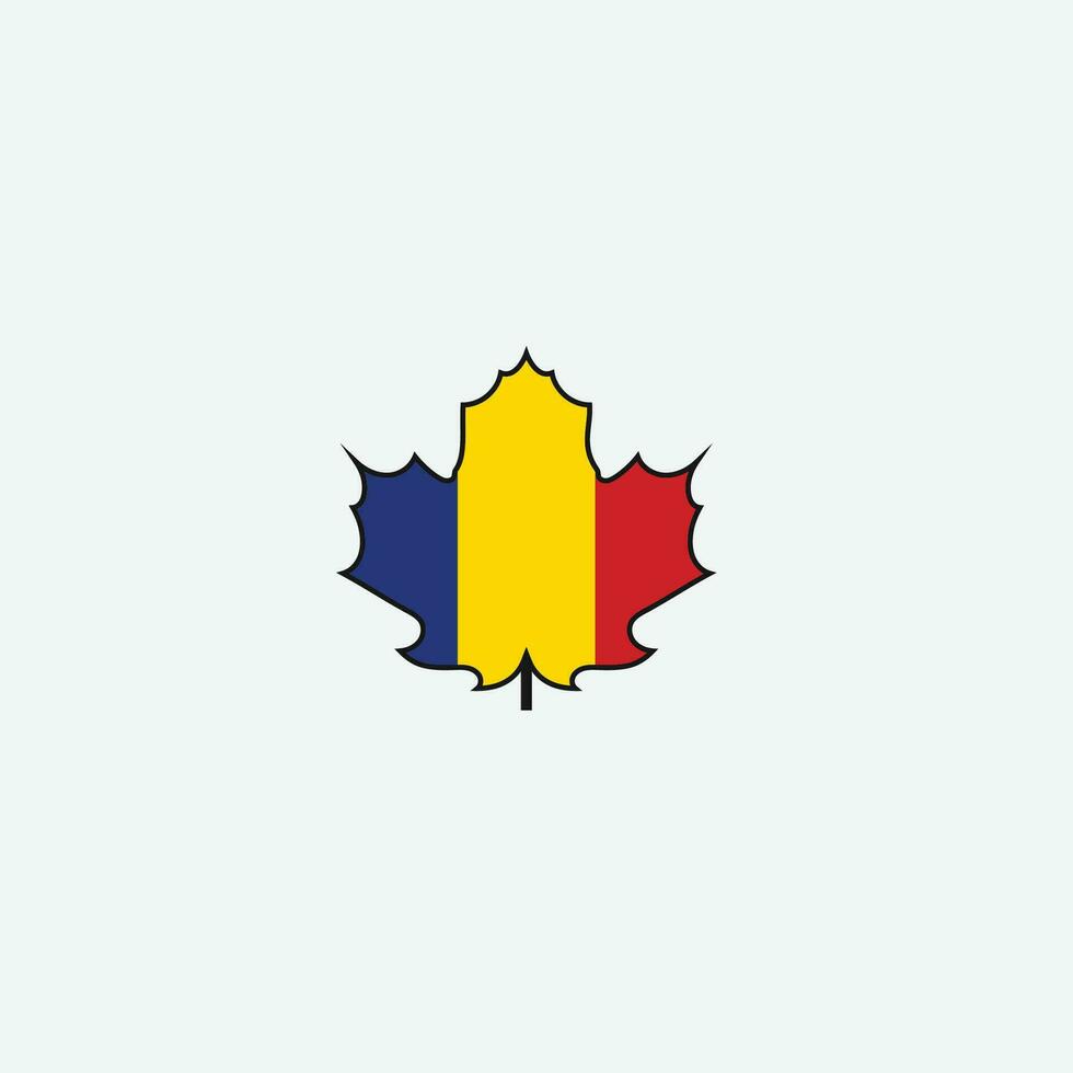 Romania flag icon vector