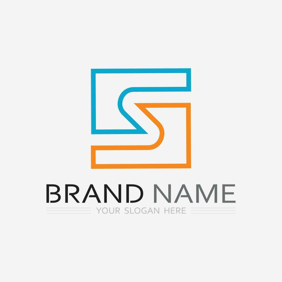 Business corporate S letter logo vector