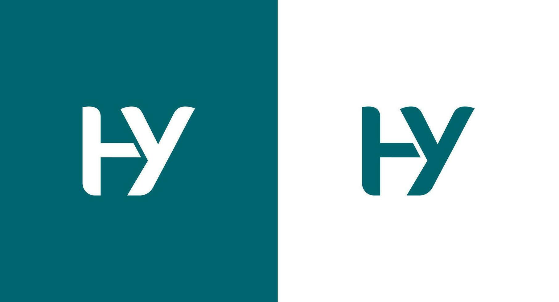 Initial Letter HY Logo Design Vector Template. Graphic Alphabet Symbol for Corporate Business Identity