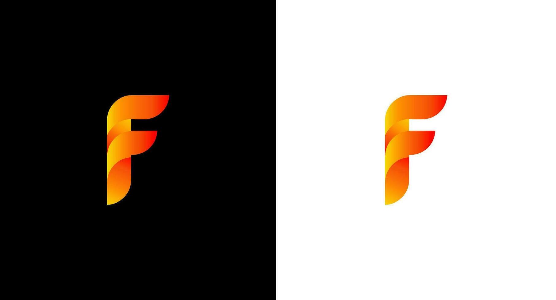 Abstract letter F logo design vector template. Creative letter F logo design. Monogram Logo