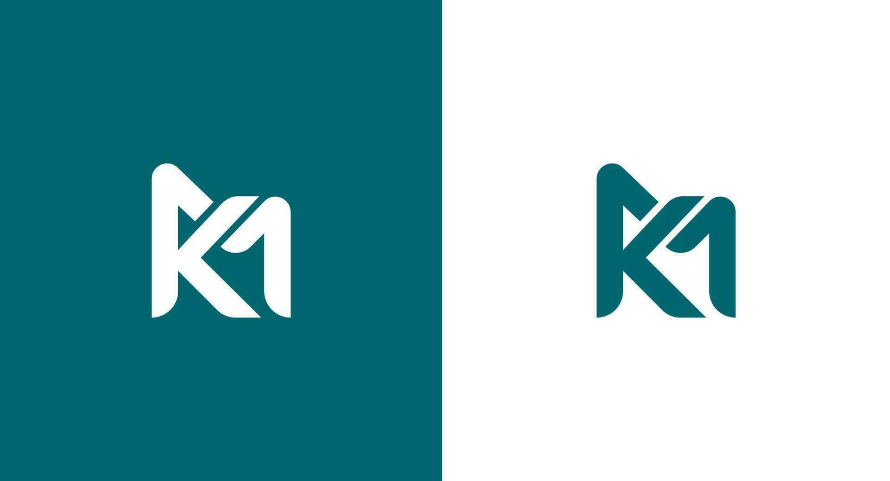 Initial Letter MK Logo with Creative Modern Business Typography Vector Template.