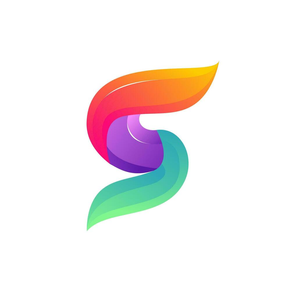 Letter S Modern Logo Vector Design Template