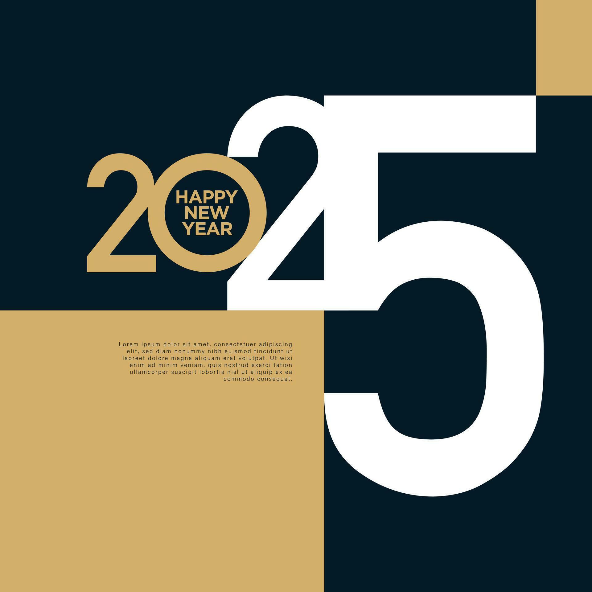 2025 Happy New Year Poster. 31744762 Vector Art at Vecteezy