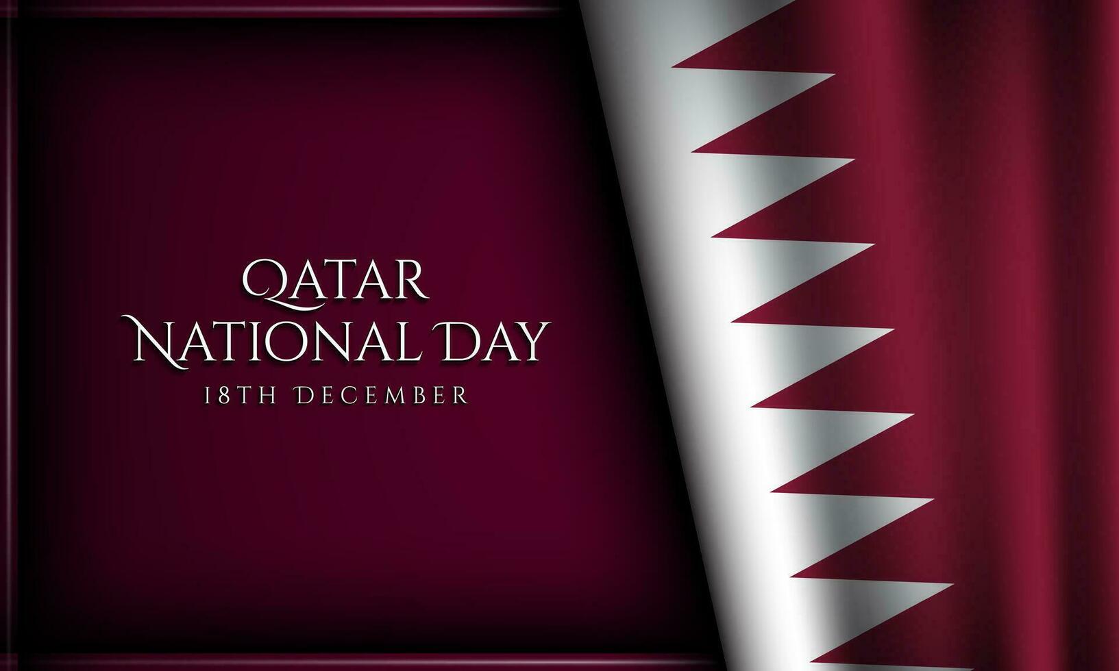 Qatar National Day Background Design. vector