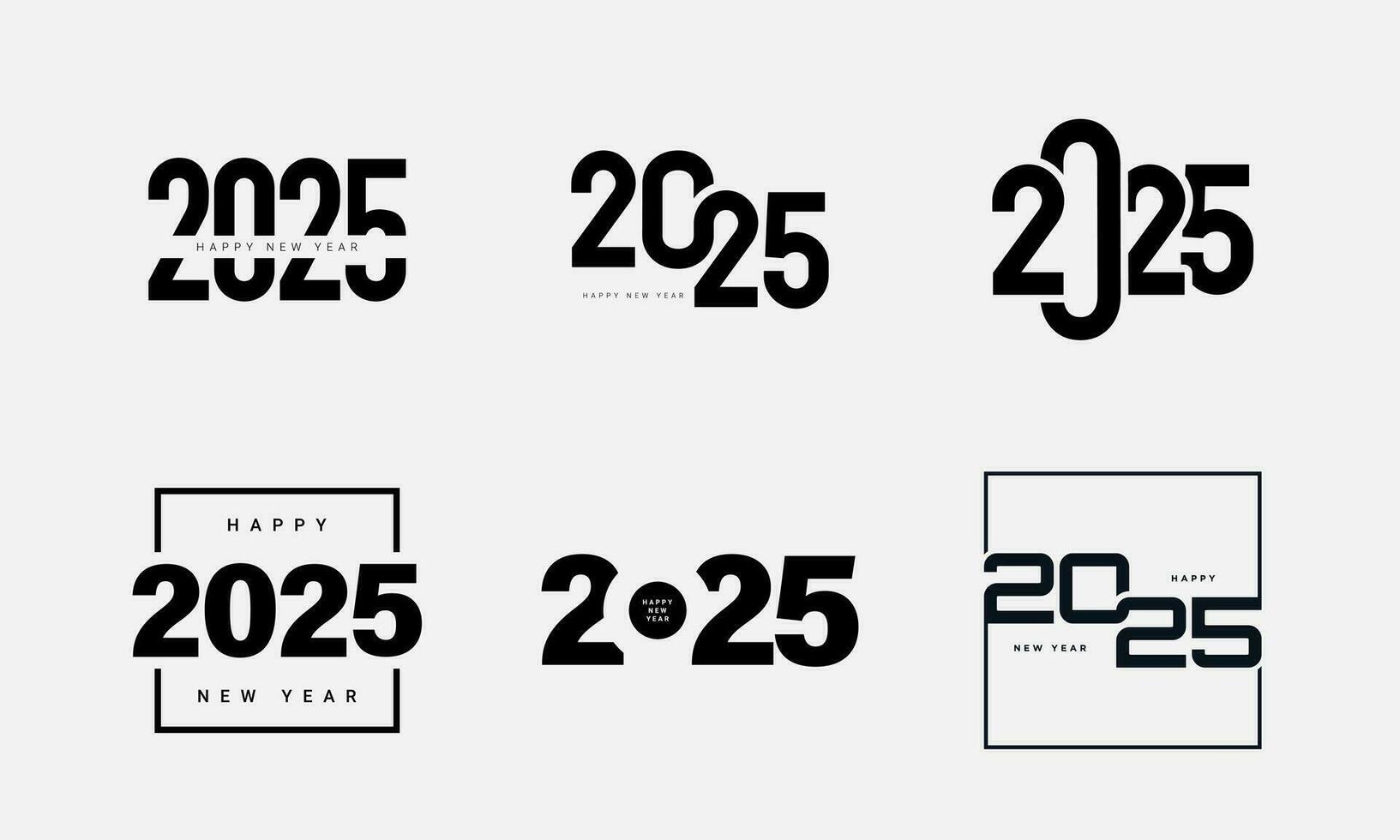 conjunto de 2025 número diseño modelo. 31744830 Vector en Vecteezy