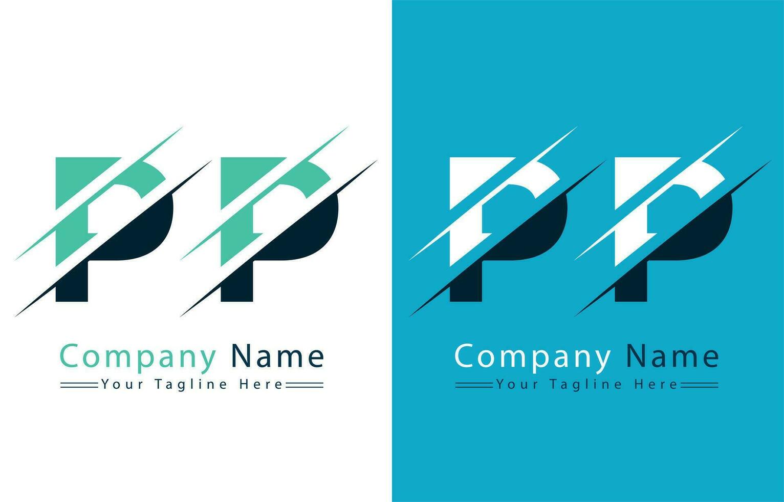 PP Letter Logo Vector Design Concept Elements