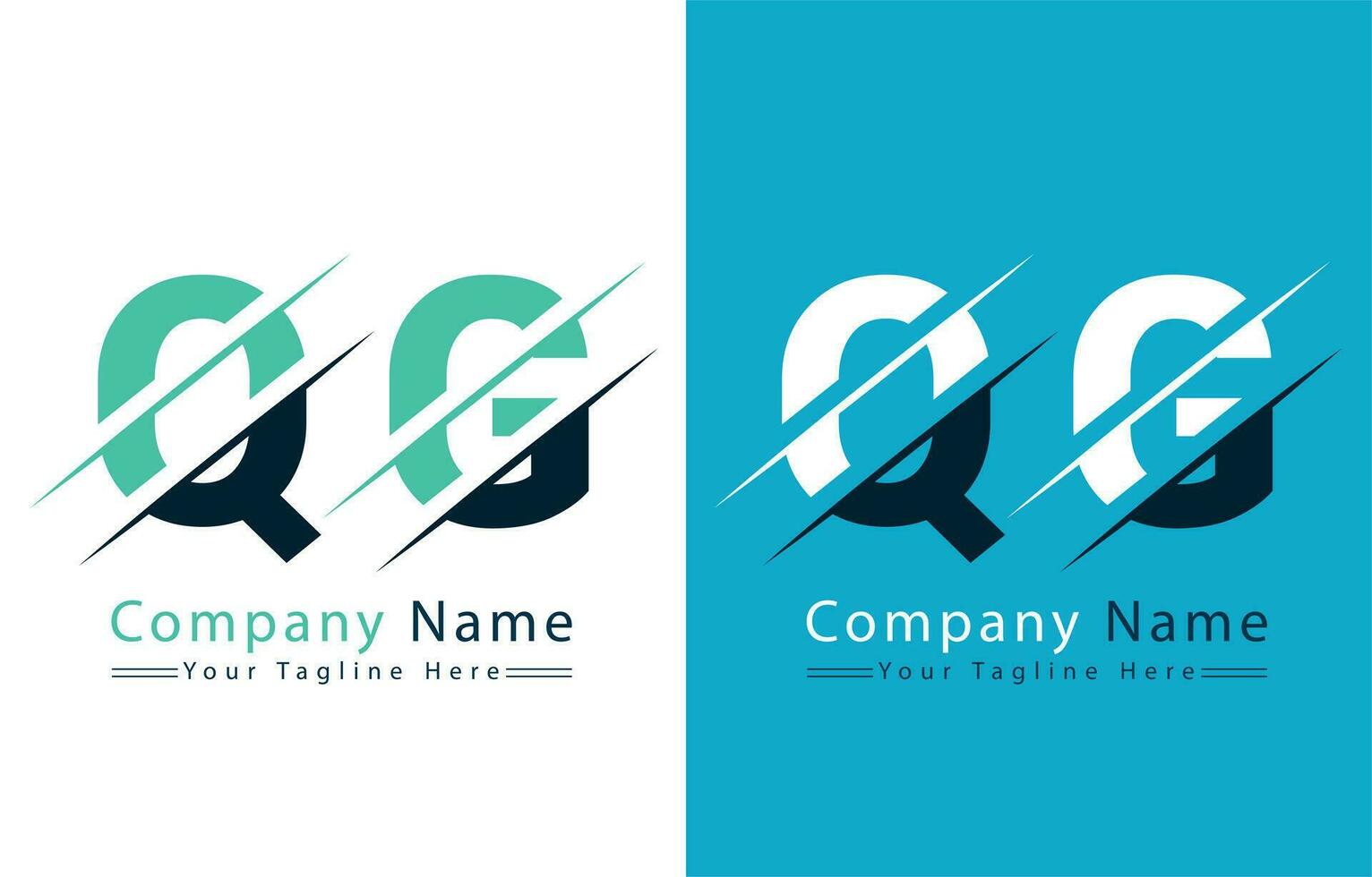QG Letter Logo Design Template. Vector Logo Illustration