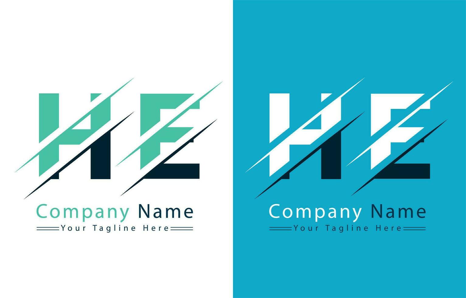 HE Letter Logo Vector Design Template Elements