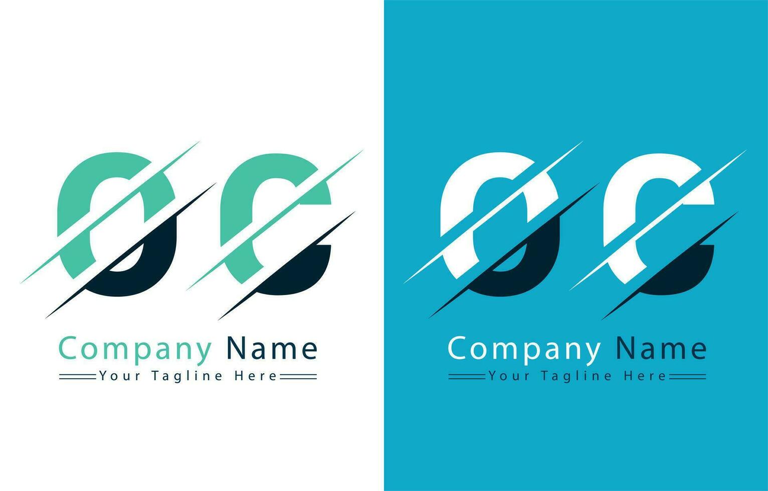 OC Letter Logo Design Concept. Vector Logo Illustration
