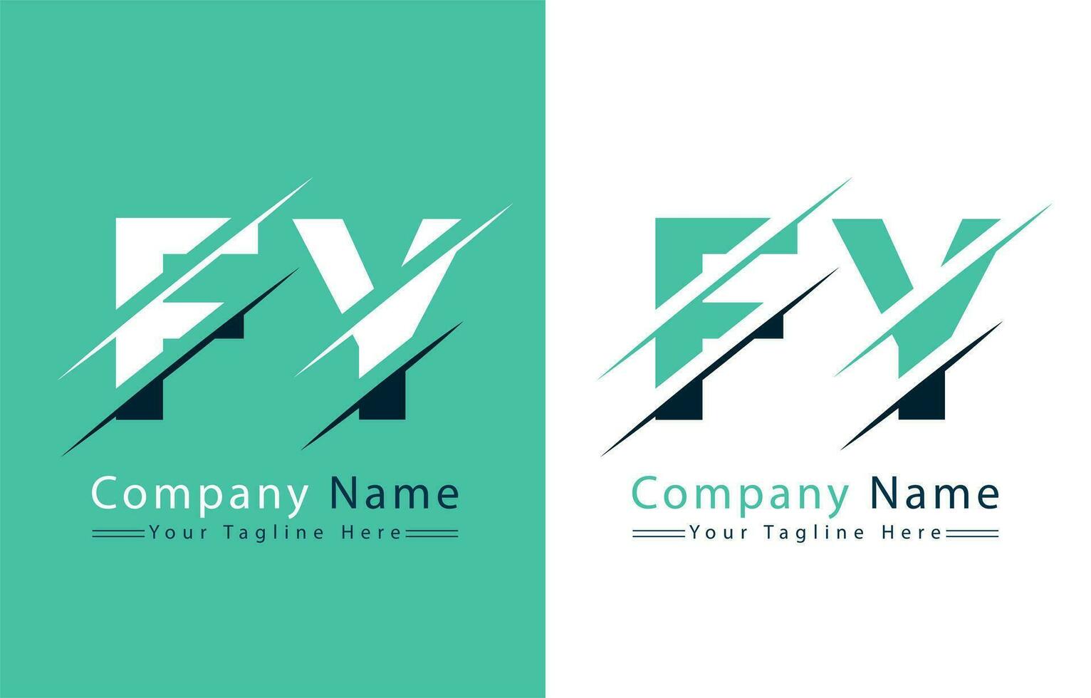 FY Letter Logo Design Template. Vector Logo Illustration