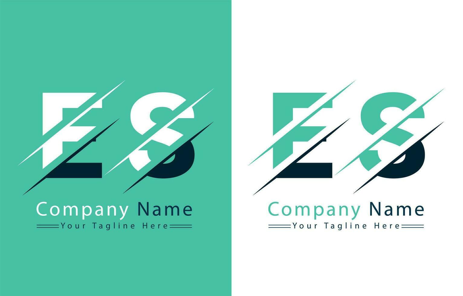 ES Letter Logo Vector Design Template Elements