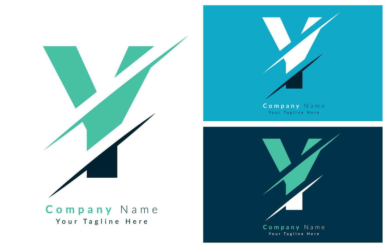 Y Letter Logo Icon Design Concept. Vector Logo Illustration