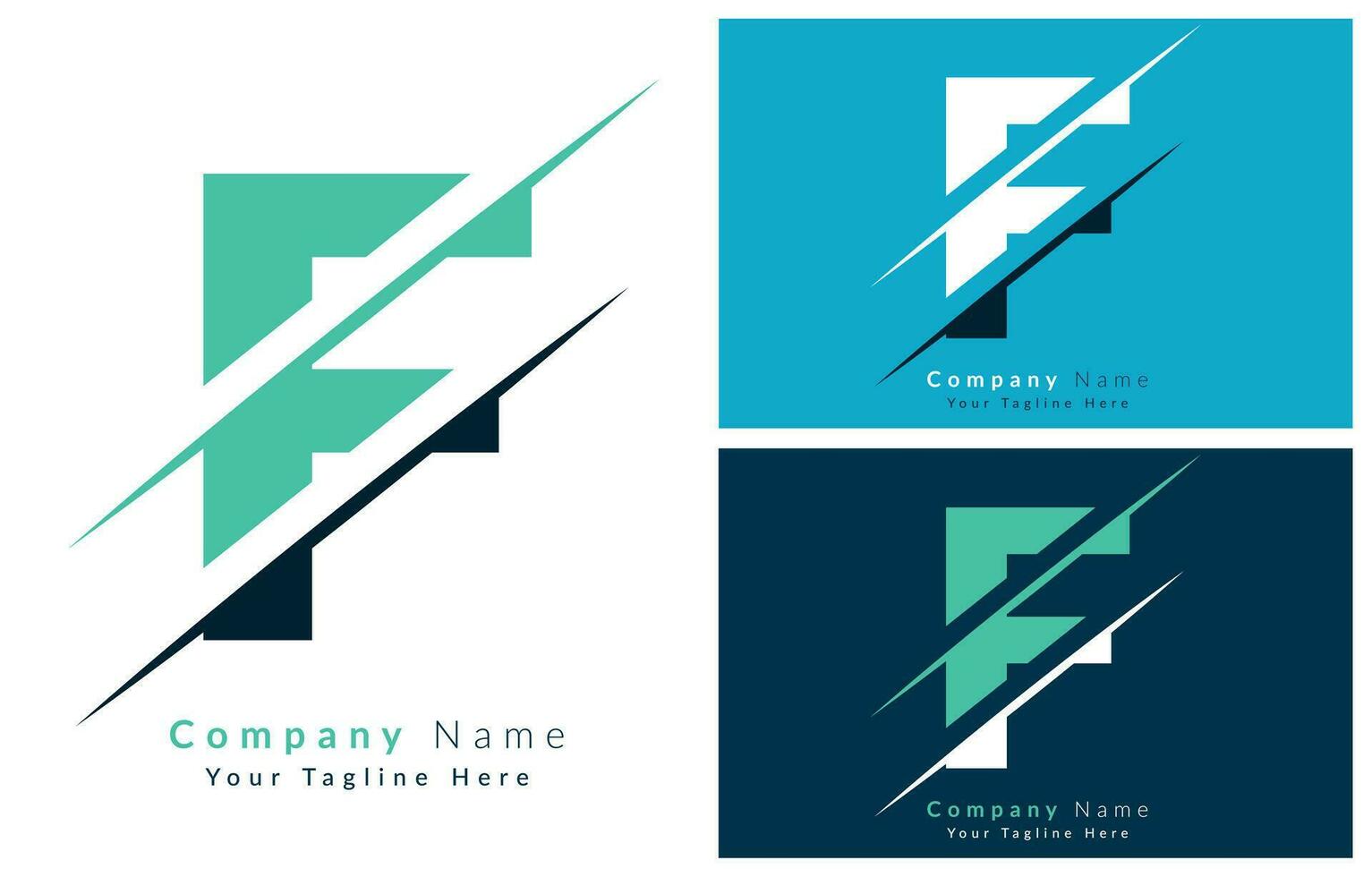F Letter Logo Vector Design Template Elements