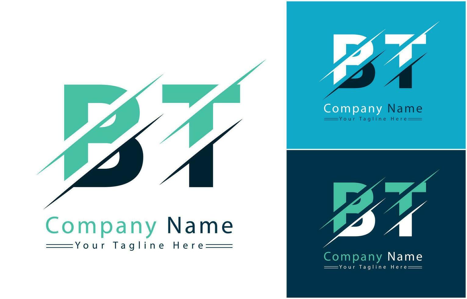 BT Letter Logo Vector Design Concept Elements
