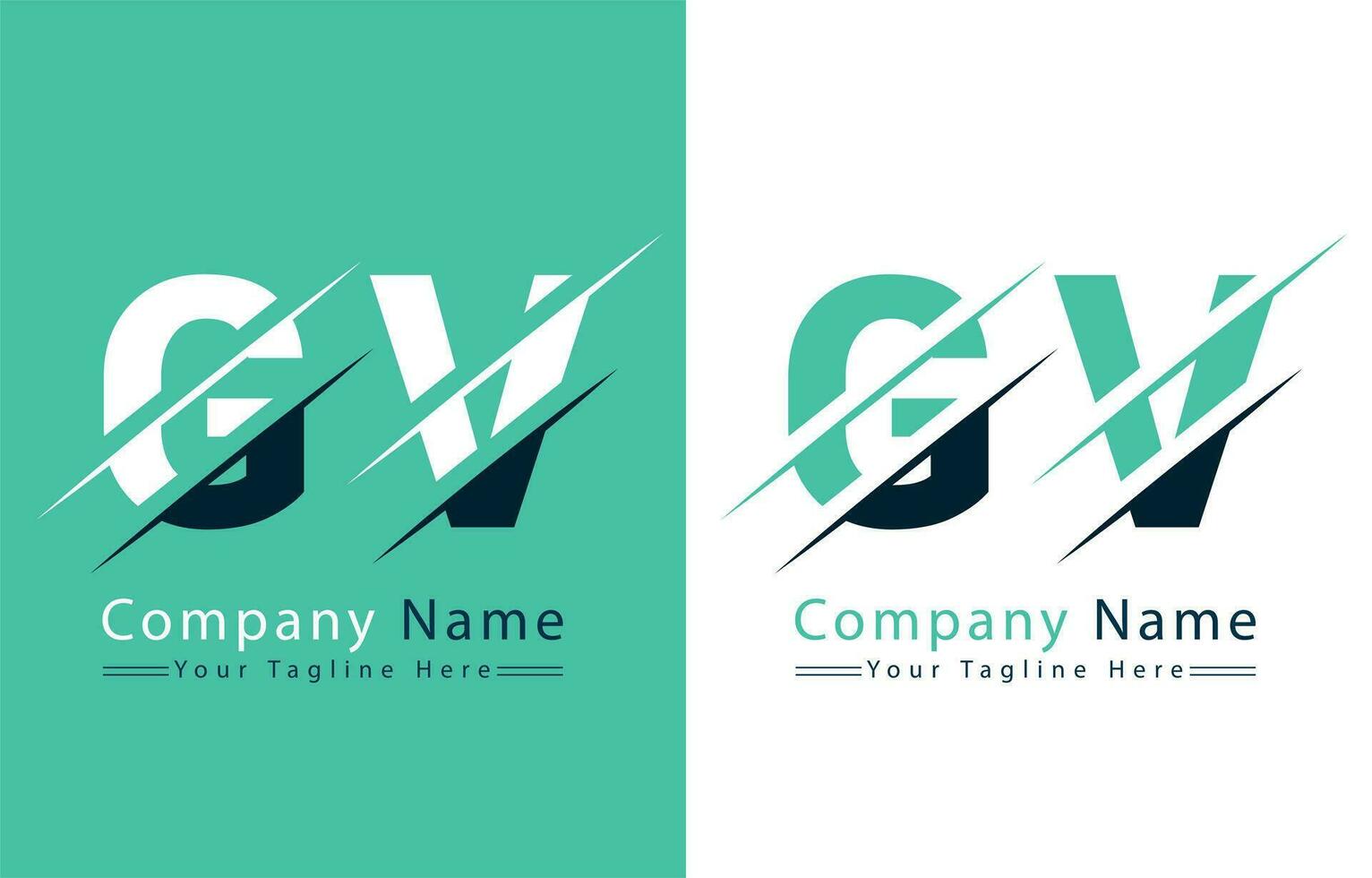 GV Letter Logo Vector Design Template Elements