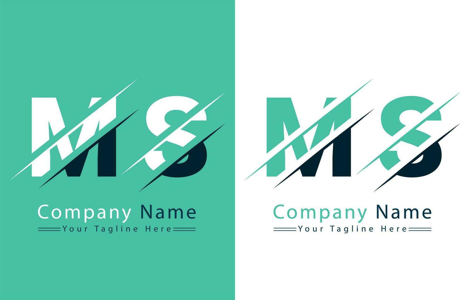 MS Letter Logo Design Template. Vector Logo Illustration