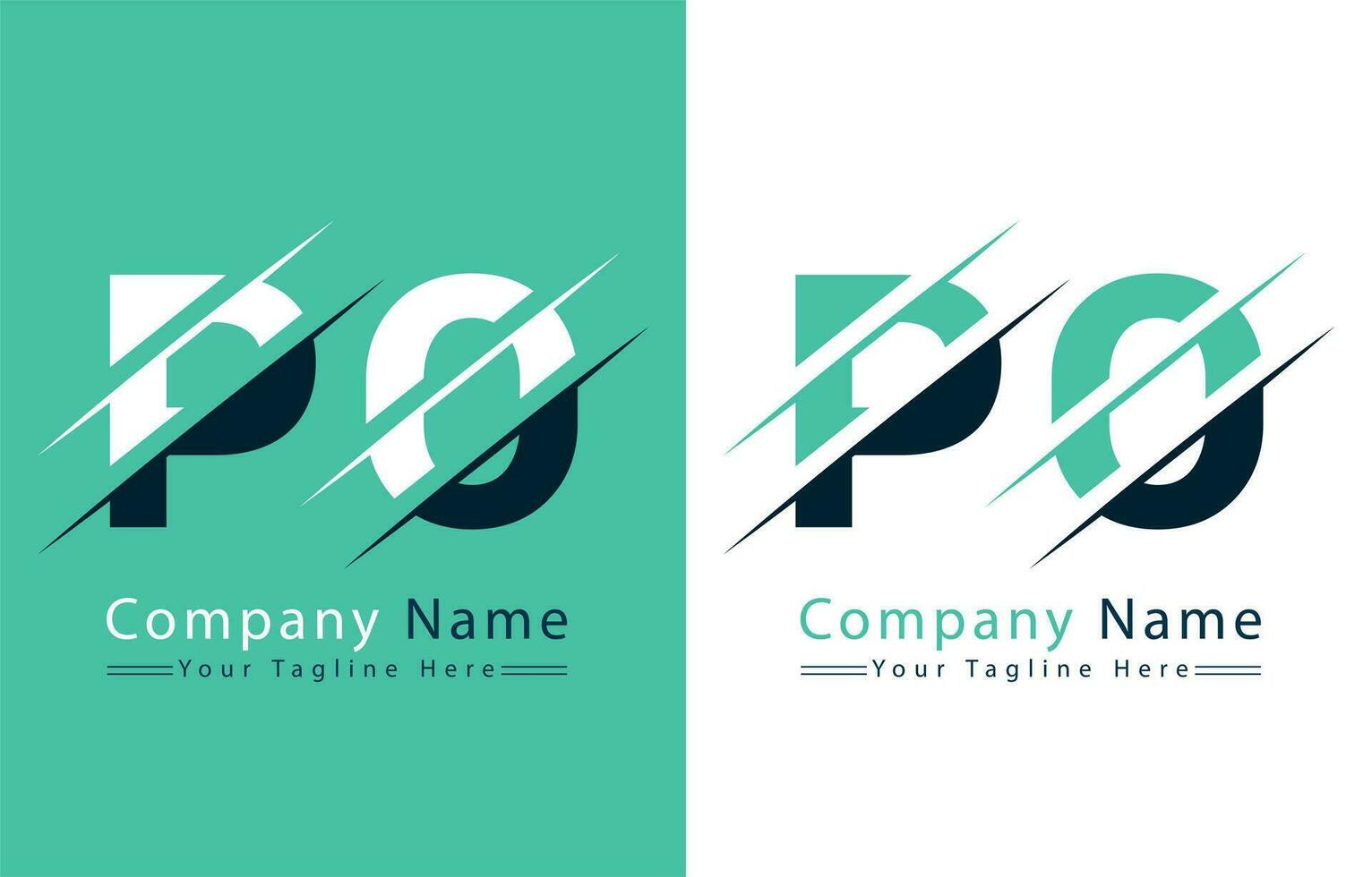 PO Letter Logo Vector Design Template Elements