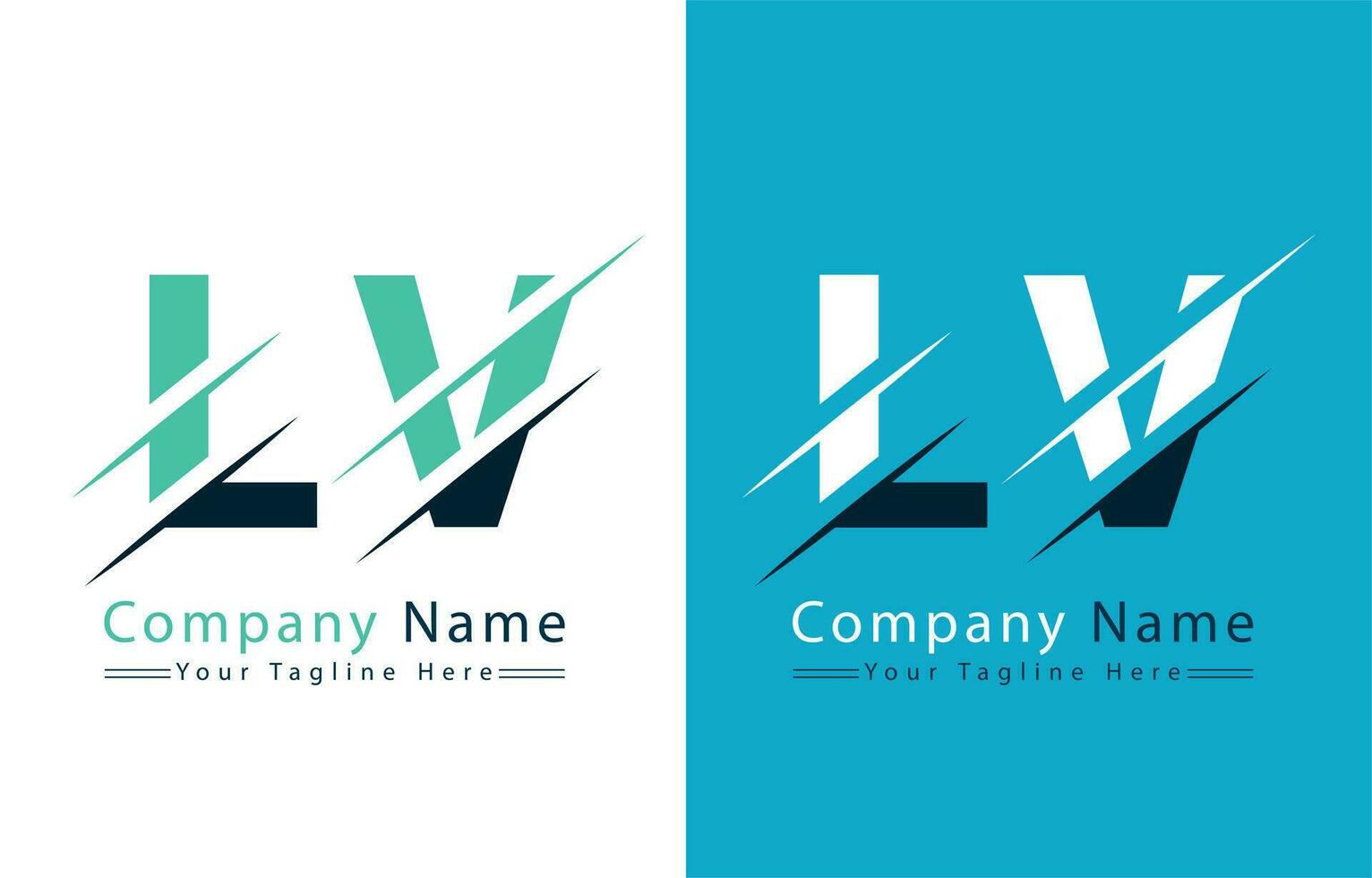 LV Letter Logo Vector Design Template Elements