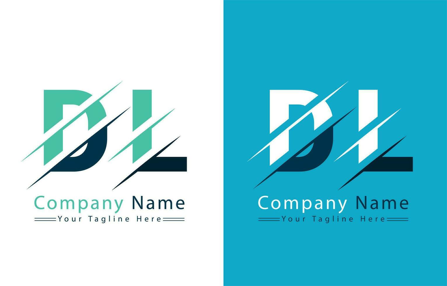 DL Letter Logo Design Concept. Vector Logo Illustration