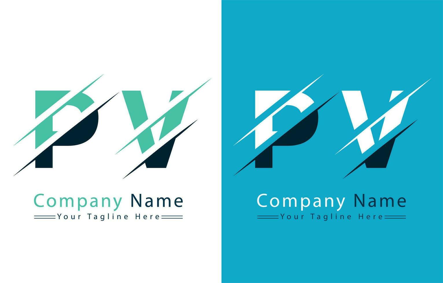 pv letra logo vector diseño modelo elementos