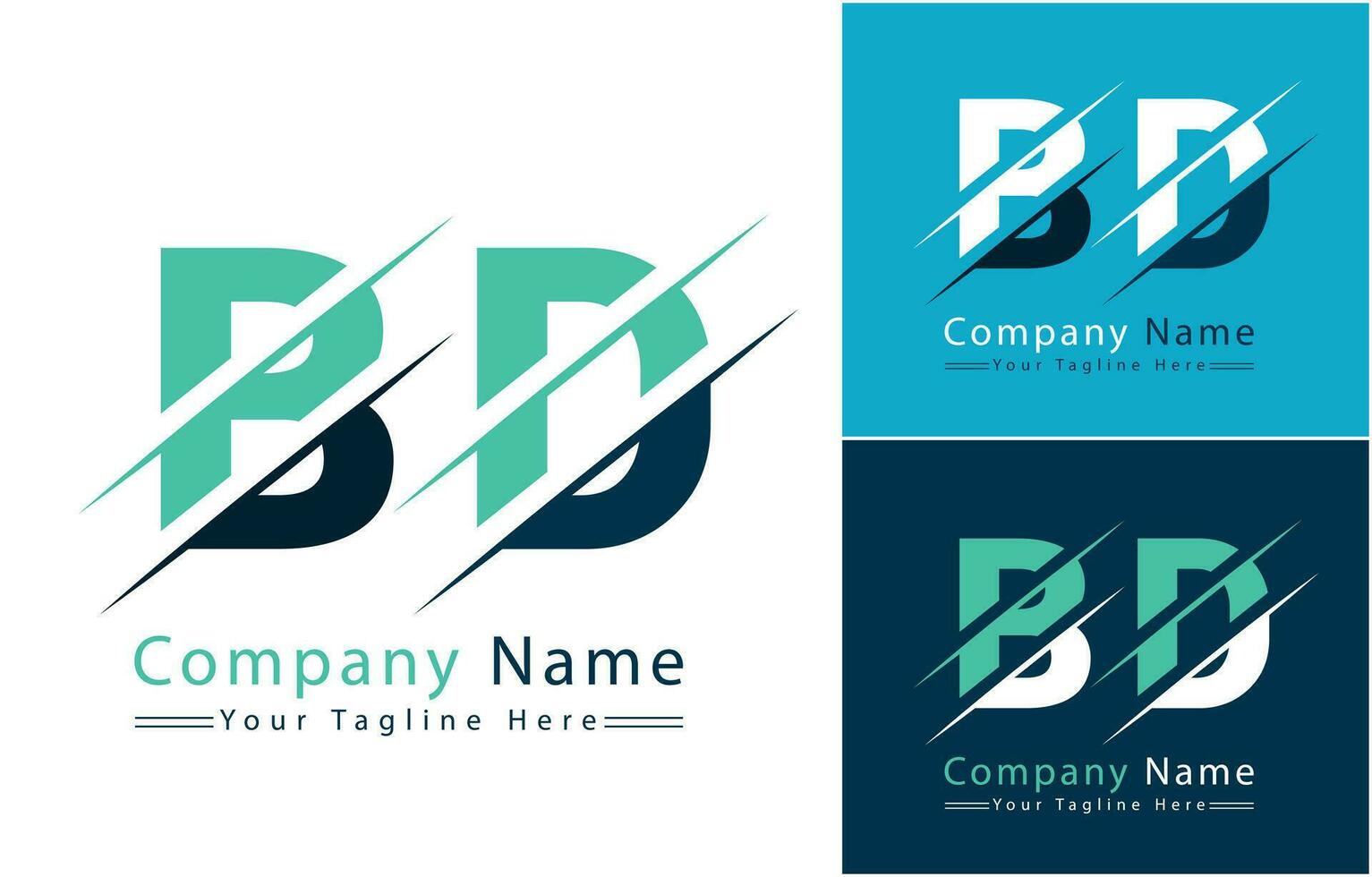 BD Letter Logo Vector Design Concept Elements
