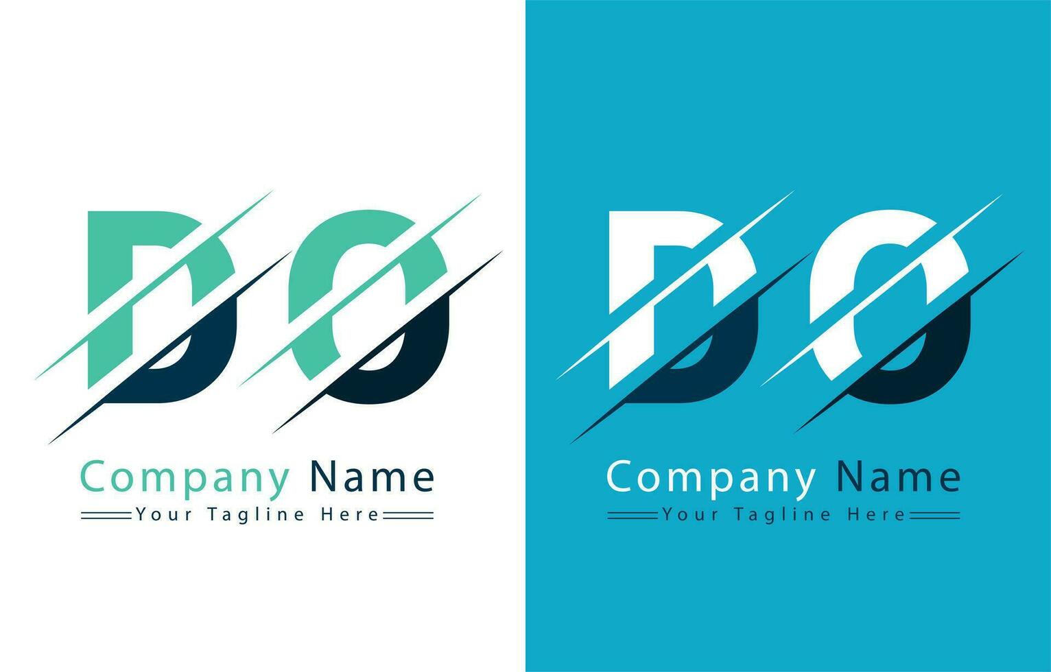 DO Letter Logo Vector Design Concept Elements