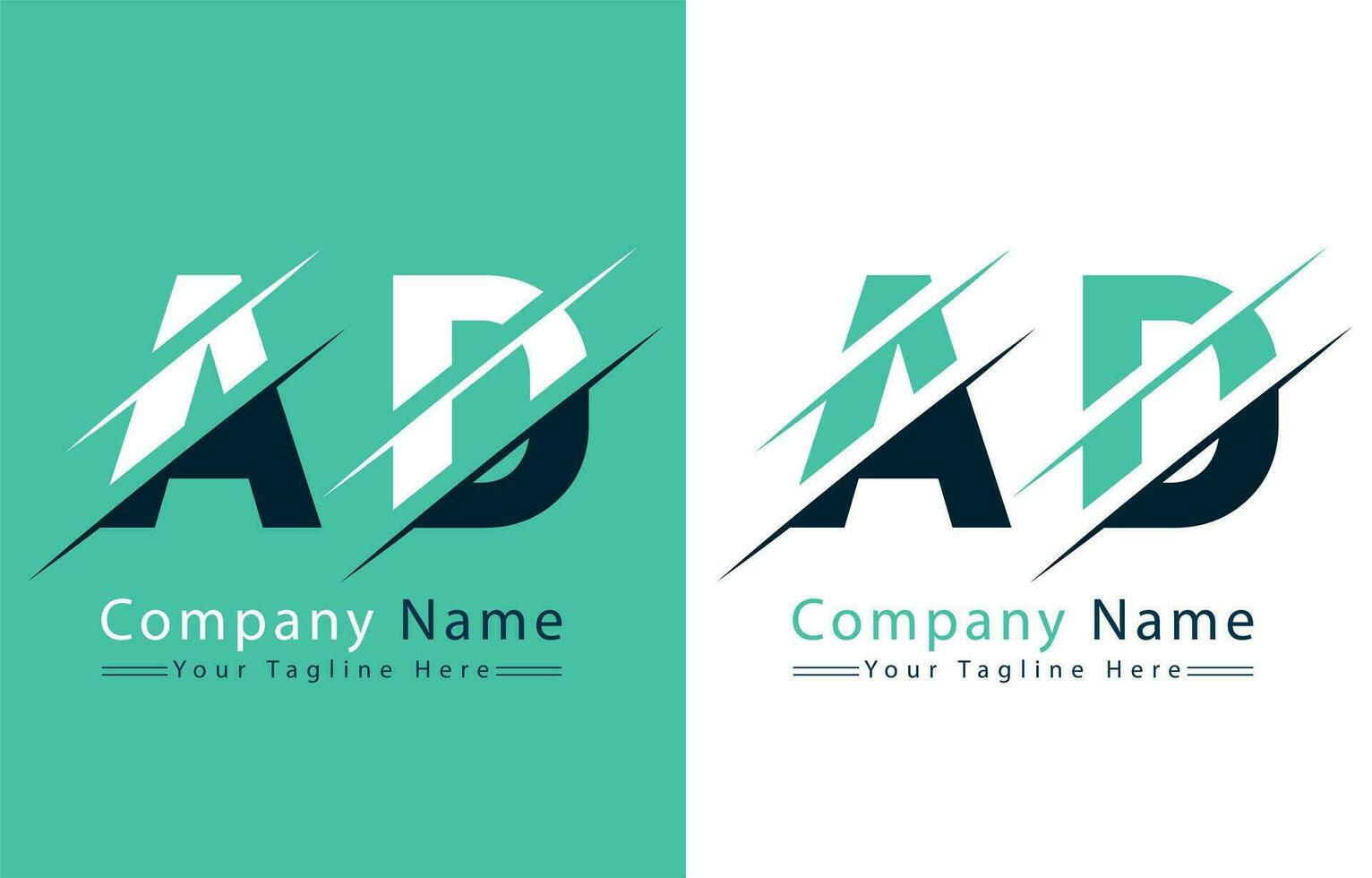 AD Letter Logo Vector Design Template Elements