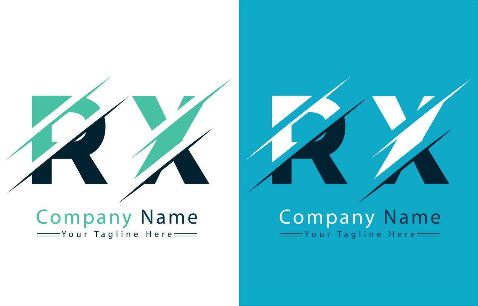 RX Letter Logo Vector Design Template Elements