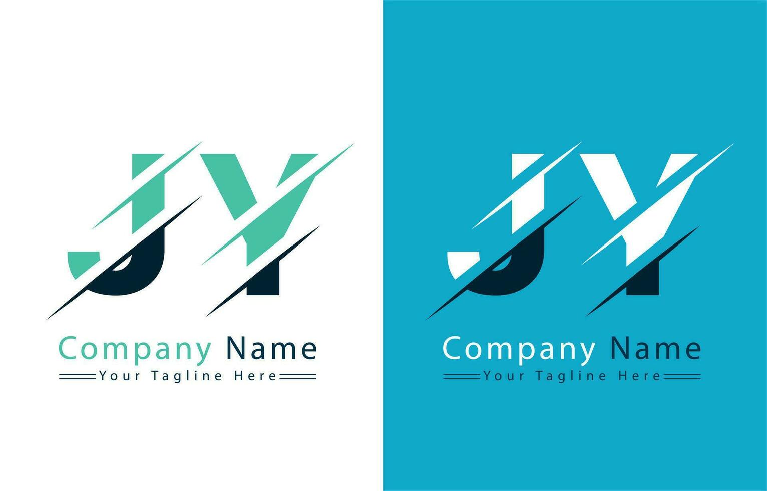 jy letra logo vector diseño modelo elementos