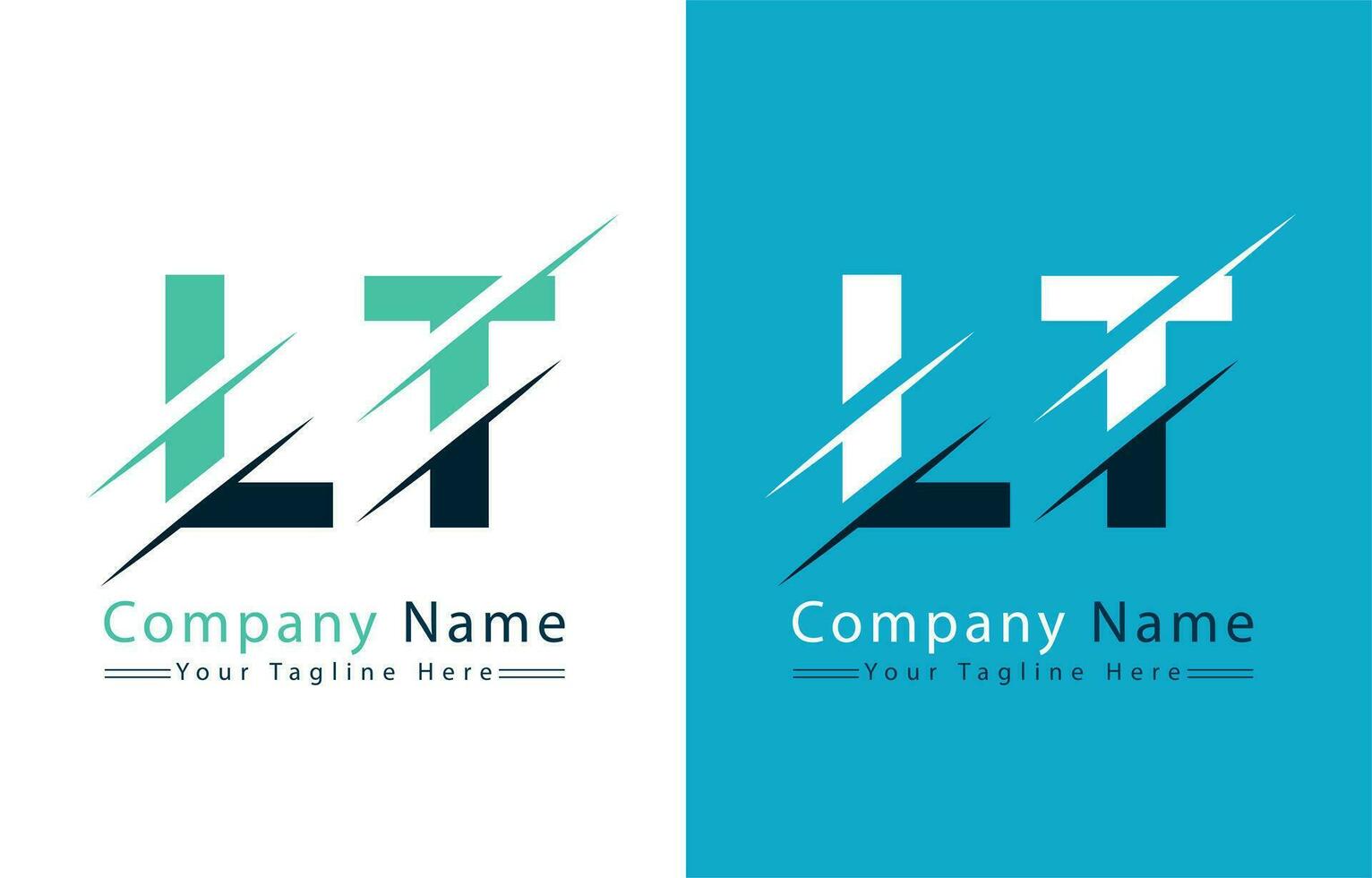 LT Letter Logo Design Template. Vector Logo Illustration
