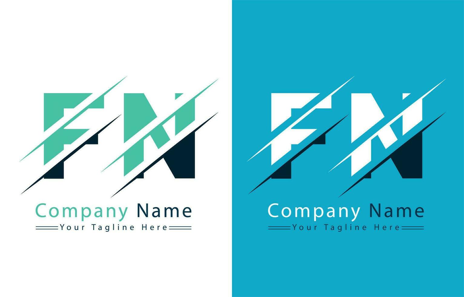 FN Letter Logo Vector Design Concept Elements