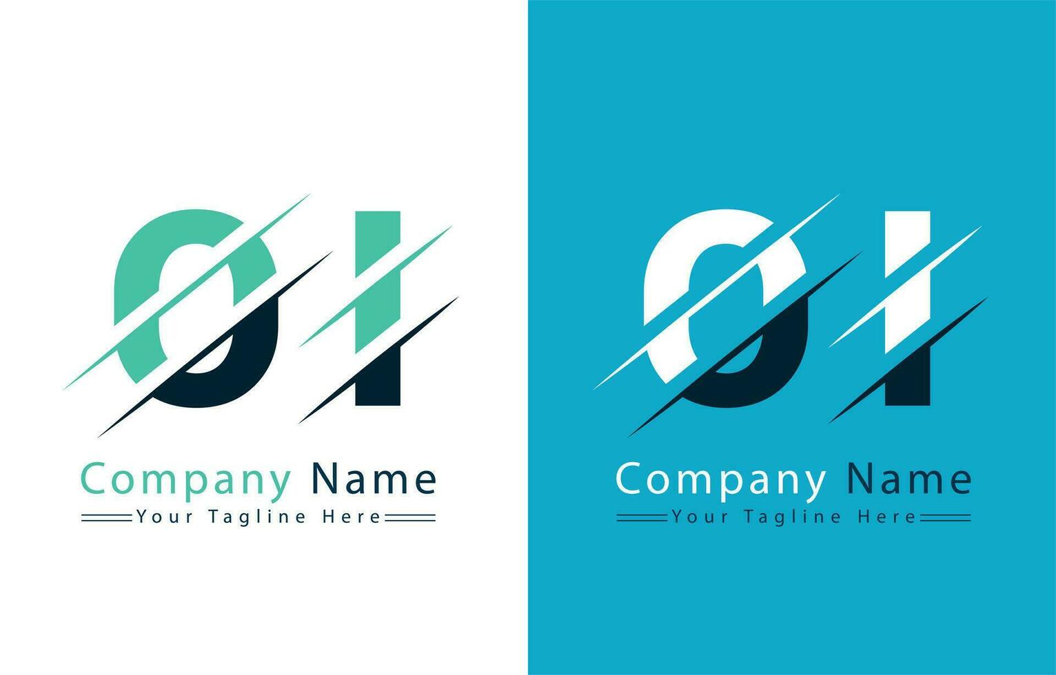 OI Letter Logo Vector Design Concept Elements