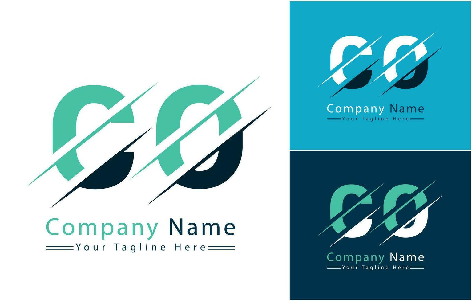 CO Letter Logo Design Concept. Vector Logo Illustration
