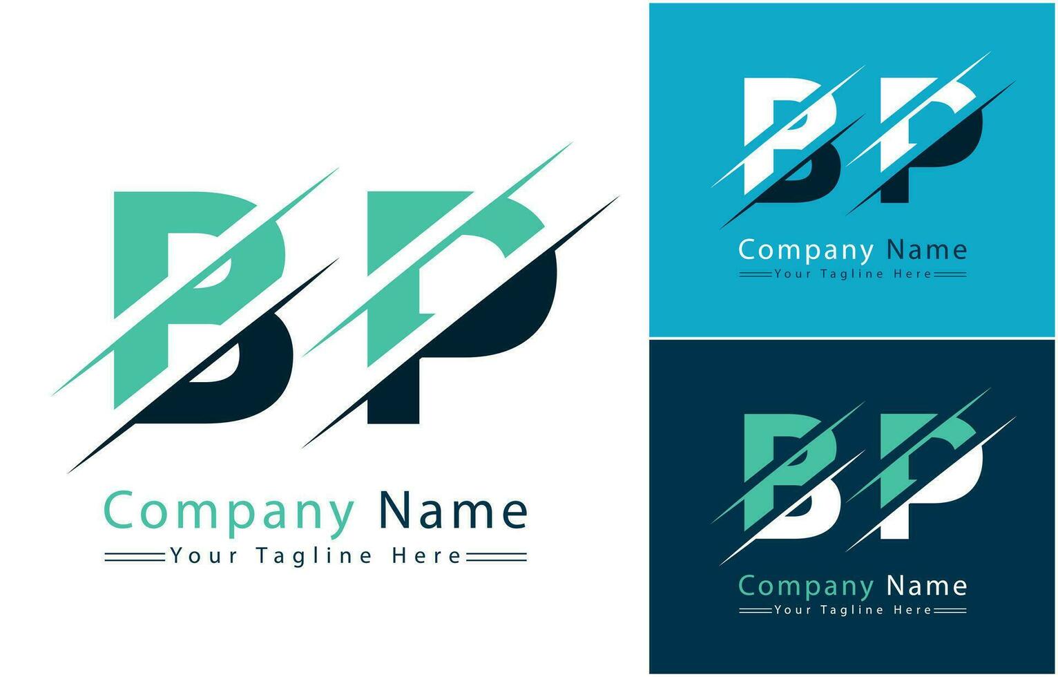 BP Letter Logo Vector Design Concept Elements