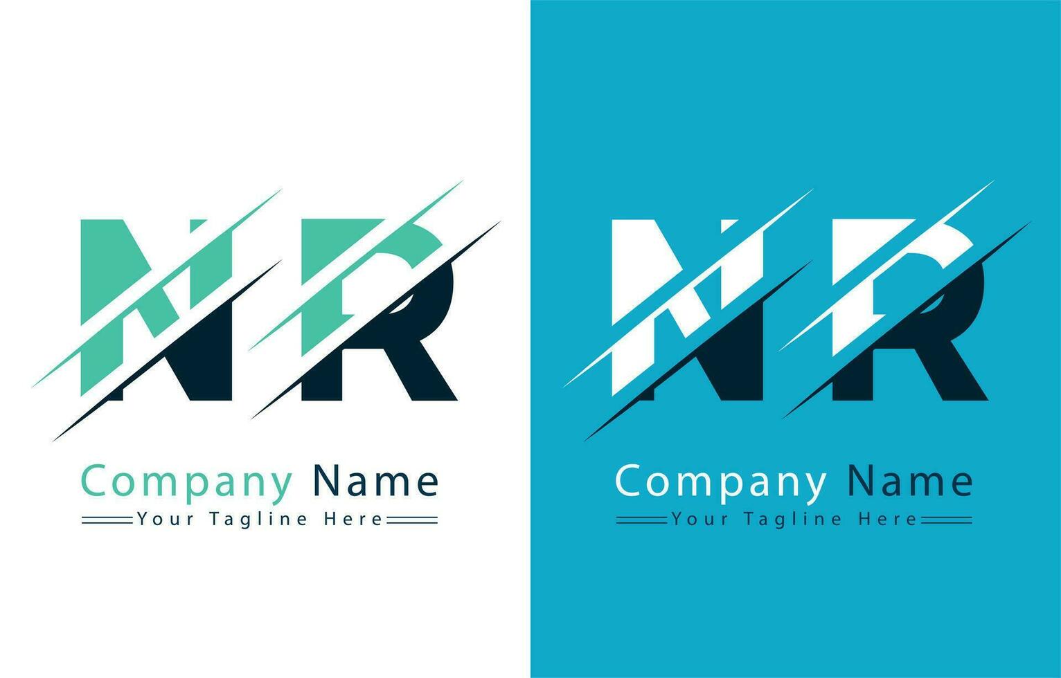 NR Letter Logo Vector Design Concept Elements