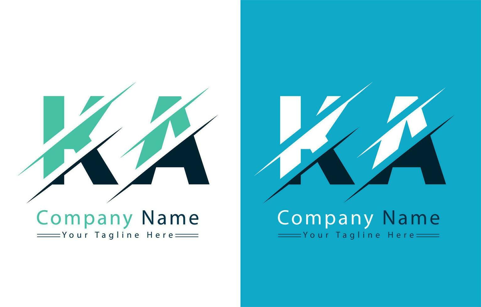 KA Letter Logo Vector Design Template Elements
