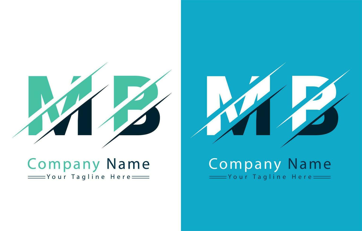 MB Letter Logo Vector Design Concept Elements