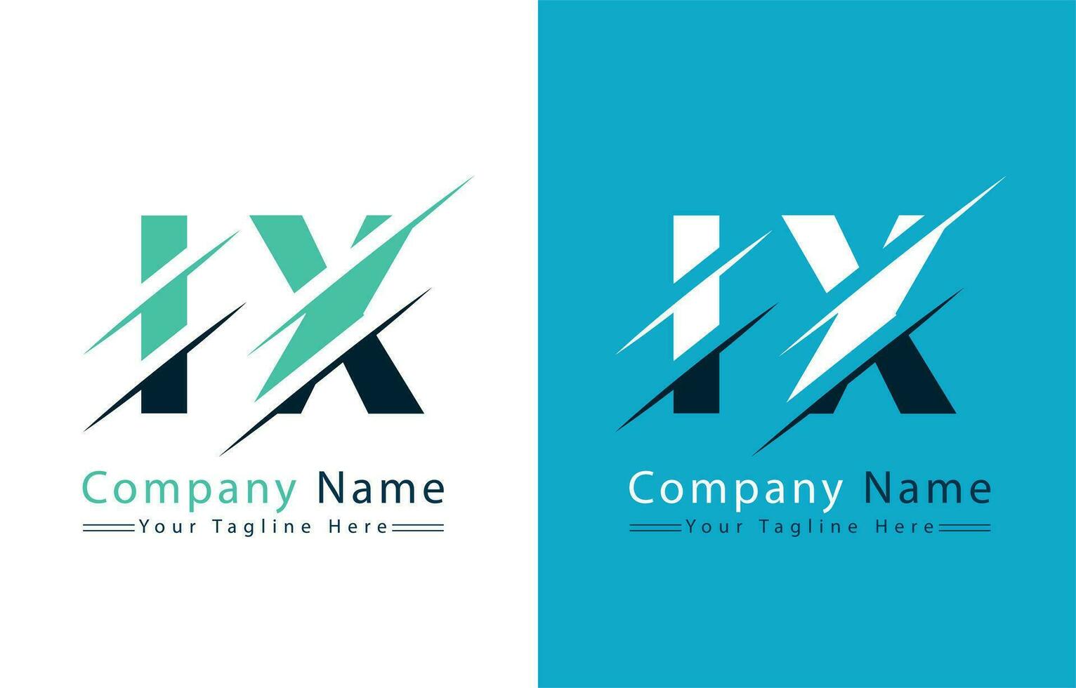 IX Letter Logo Design Concept. Vector Logo Illustration