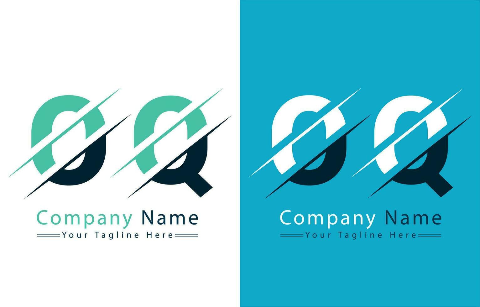 OQ Letter Logo Vector Design Concept Elements