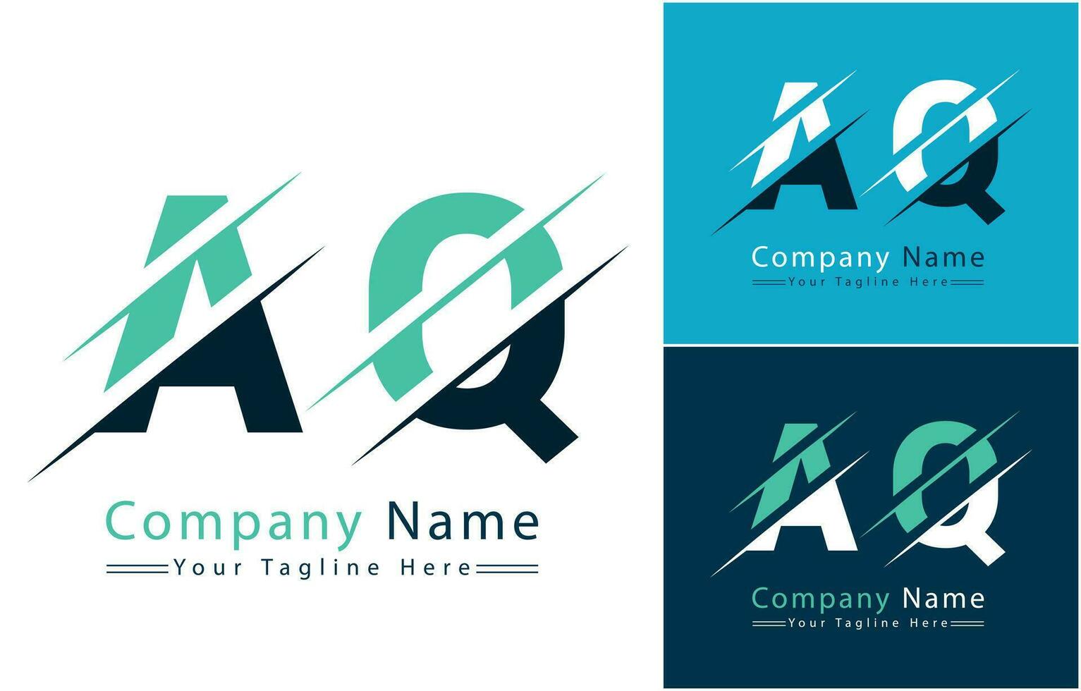 AQ Letter Logo Vector Design Template Elements