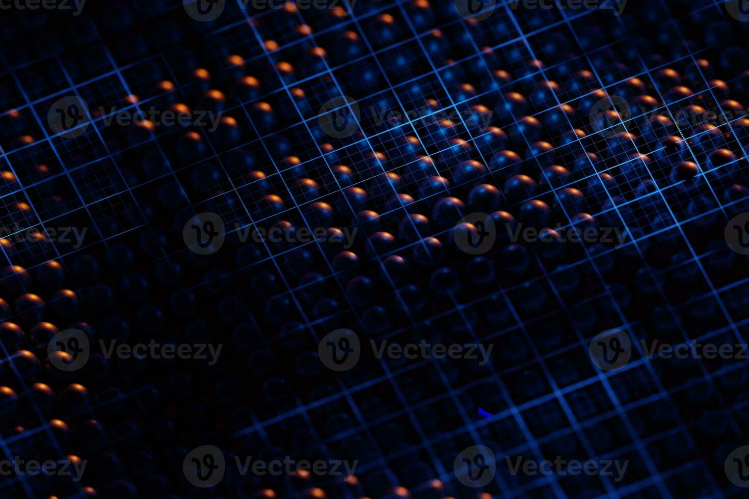 Sphere On Digital Grid photo