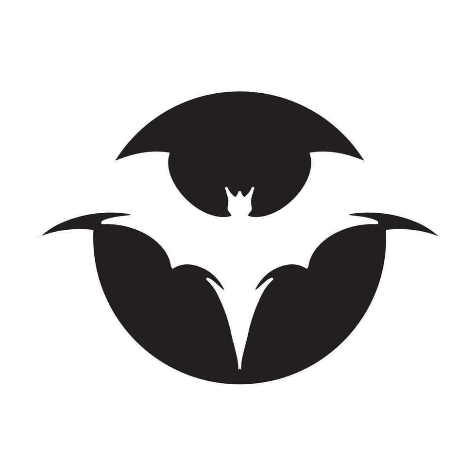 Bat wing logo vector element