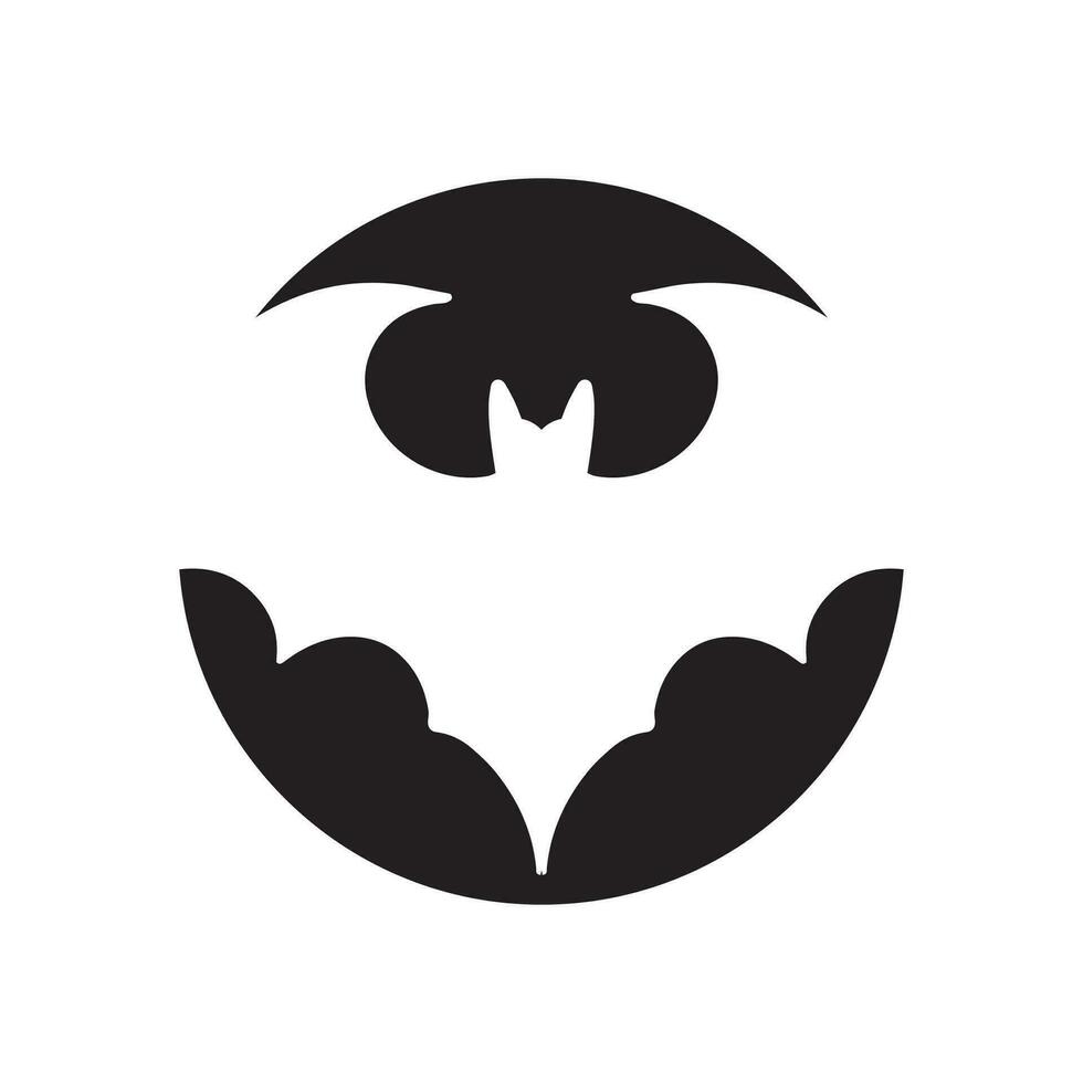 Bat wing logo vector element