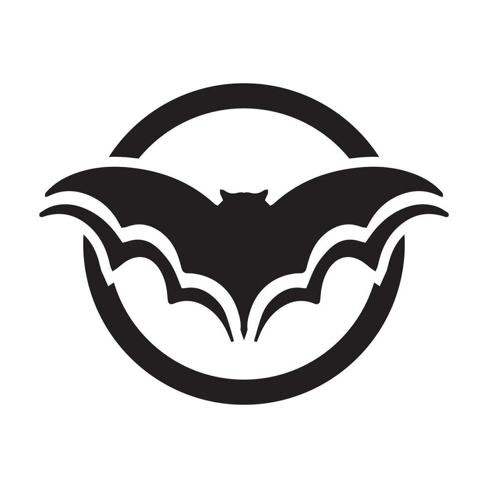 Bat wing logo vector element
