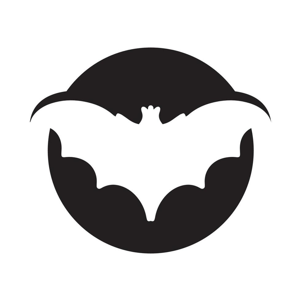 Bat wing logo vector element